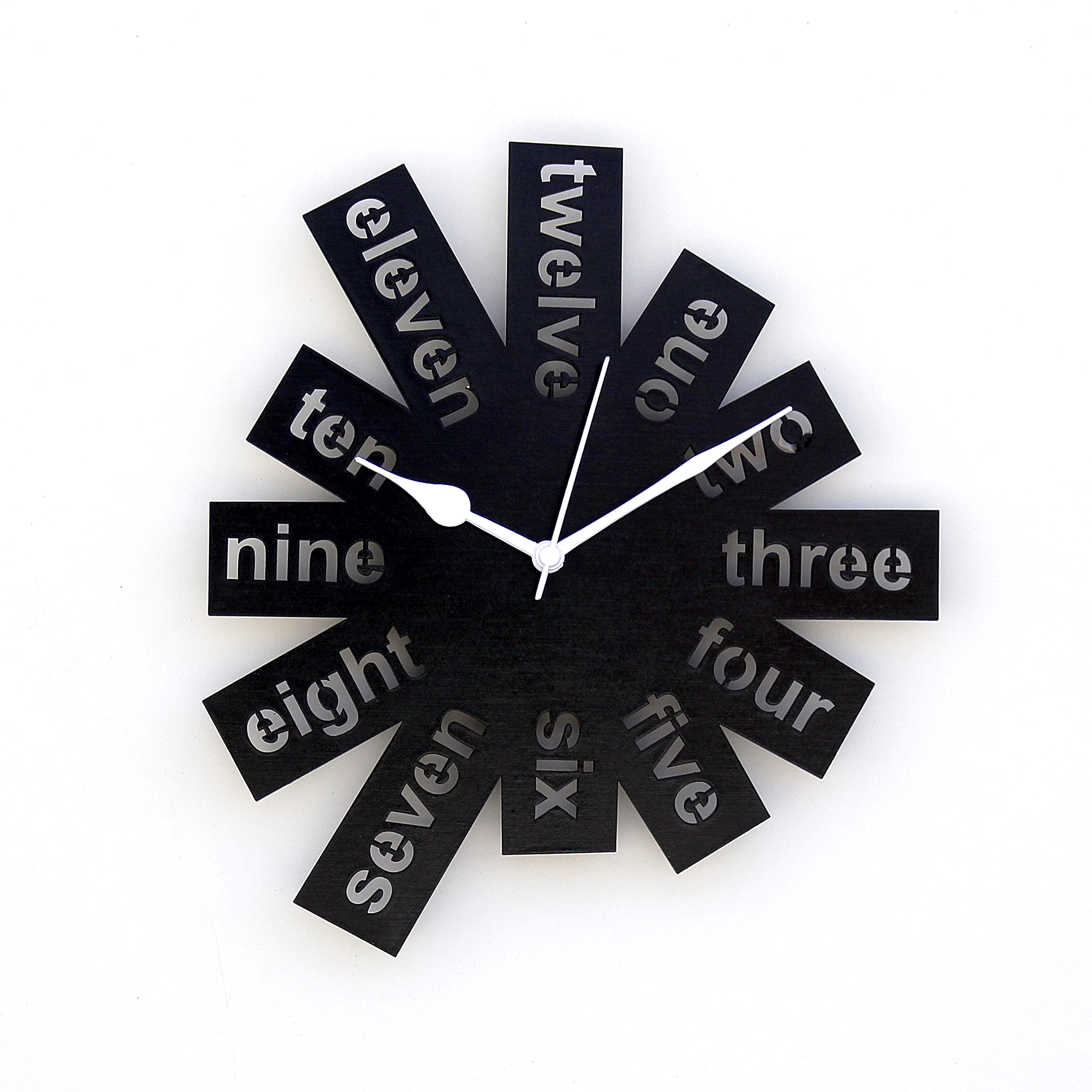 Sponsored Ad - Craftter MDF Wooden Wall Clock for Home Small Size Round Text Stylish Clock | Modern Decorative Watch for Office (12 inch_Black)