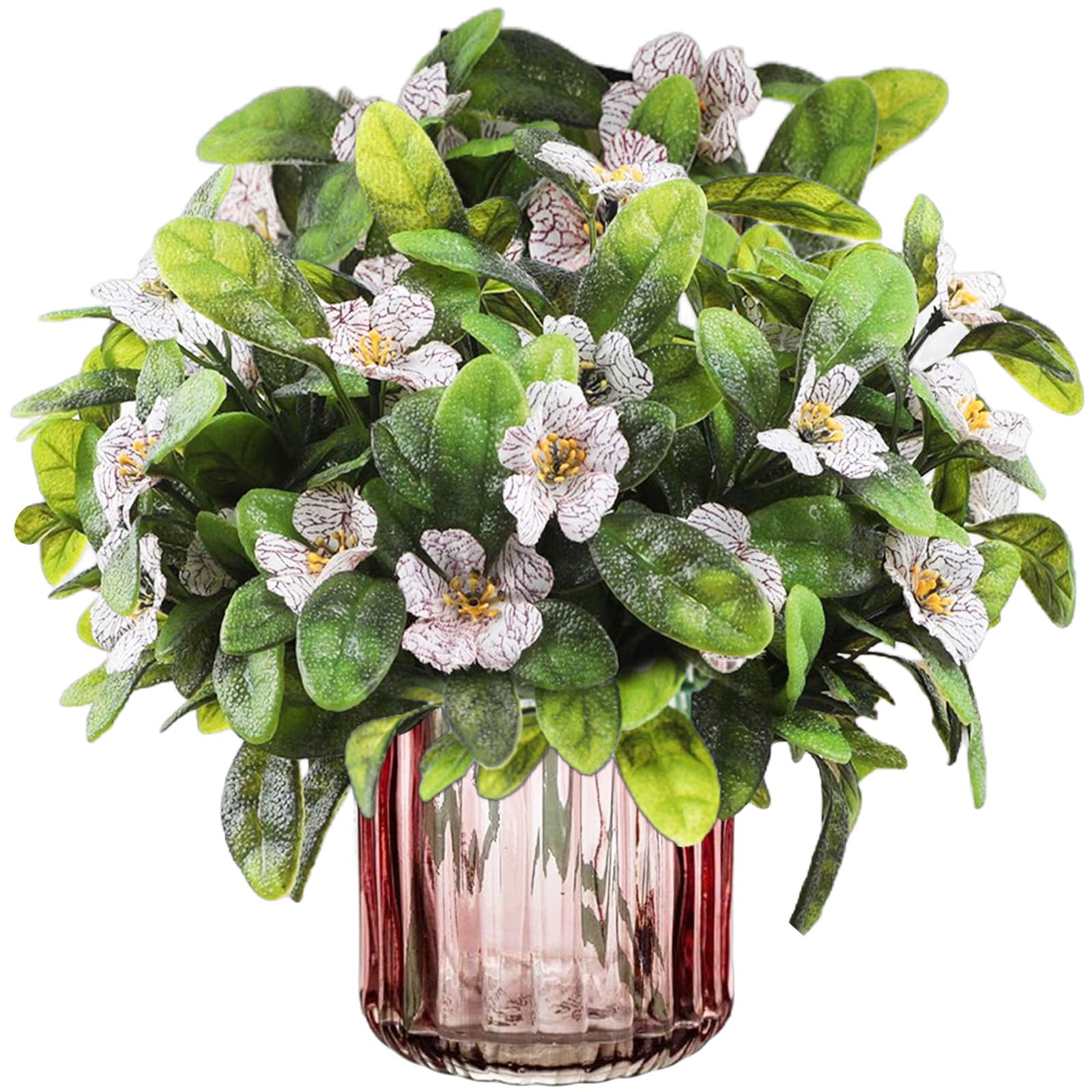 astylishome Silk Flowers for Graves White Artificial