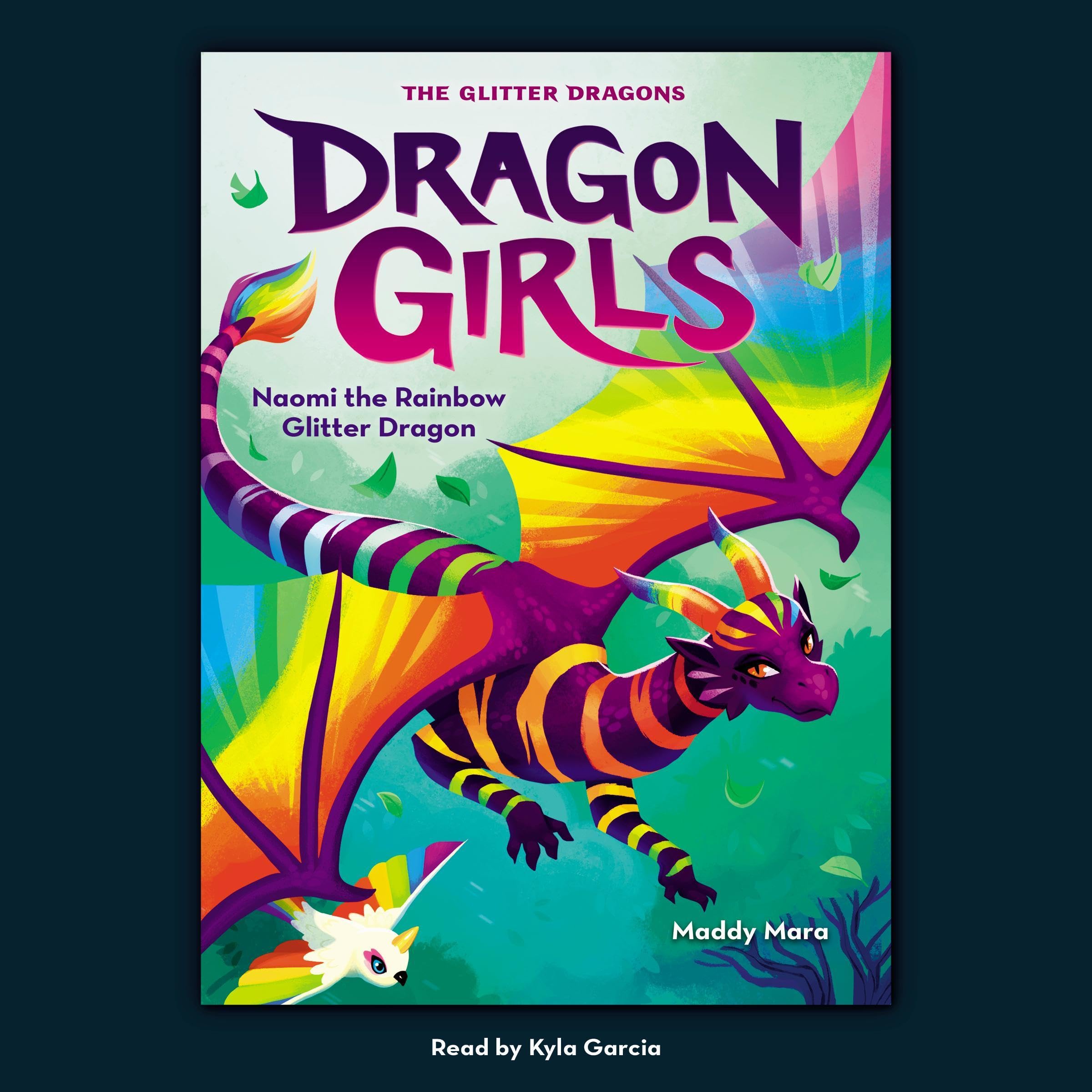 Cover art for Naomi the Rainbow Glitter Dragon