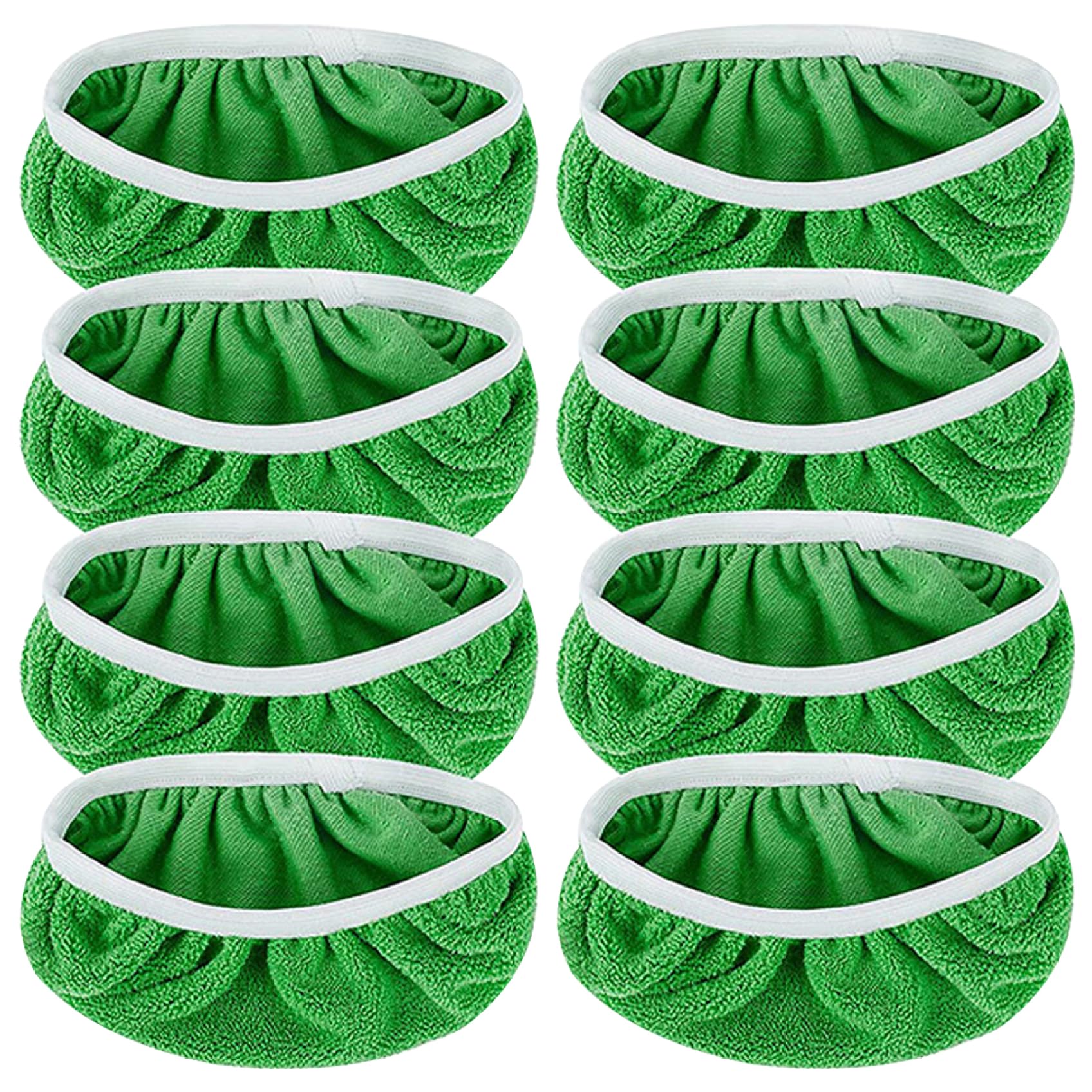 Wedhapy Wet Mopping Clothes Mop Pad 8Pcs Replacement Microfiber Mop Head Absorbent Reusable Wipes Machine Washable Dry and Wet Mopping Cloths for Household Cleaning