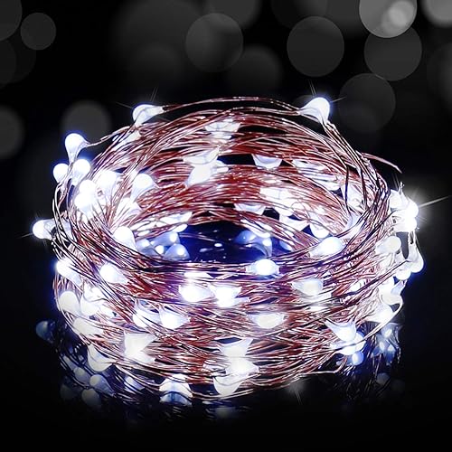 Ariceleo - Serie de luces LED, alambre de cobre, para interiores, dormitorio, festivales, Navidad, bodas, patio, ventana decorativa, con interfaz