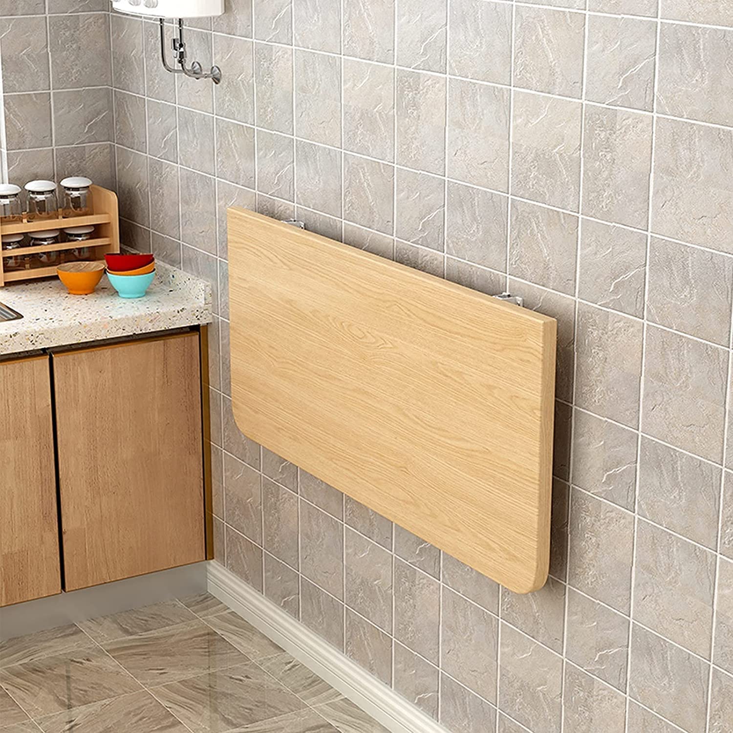 Bureau de travail pour bureau à domicile escamotable et table murale pliante ultra stable
