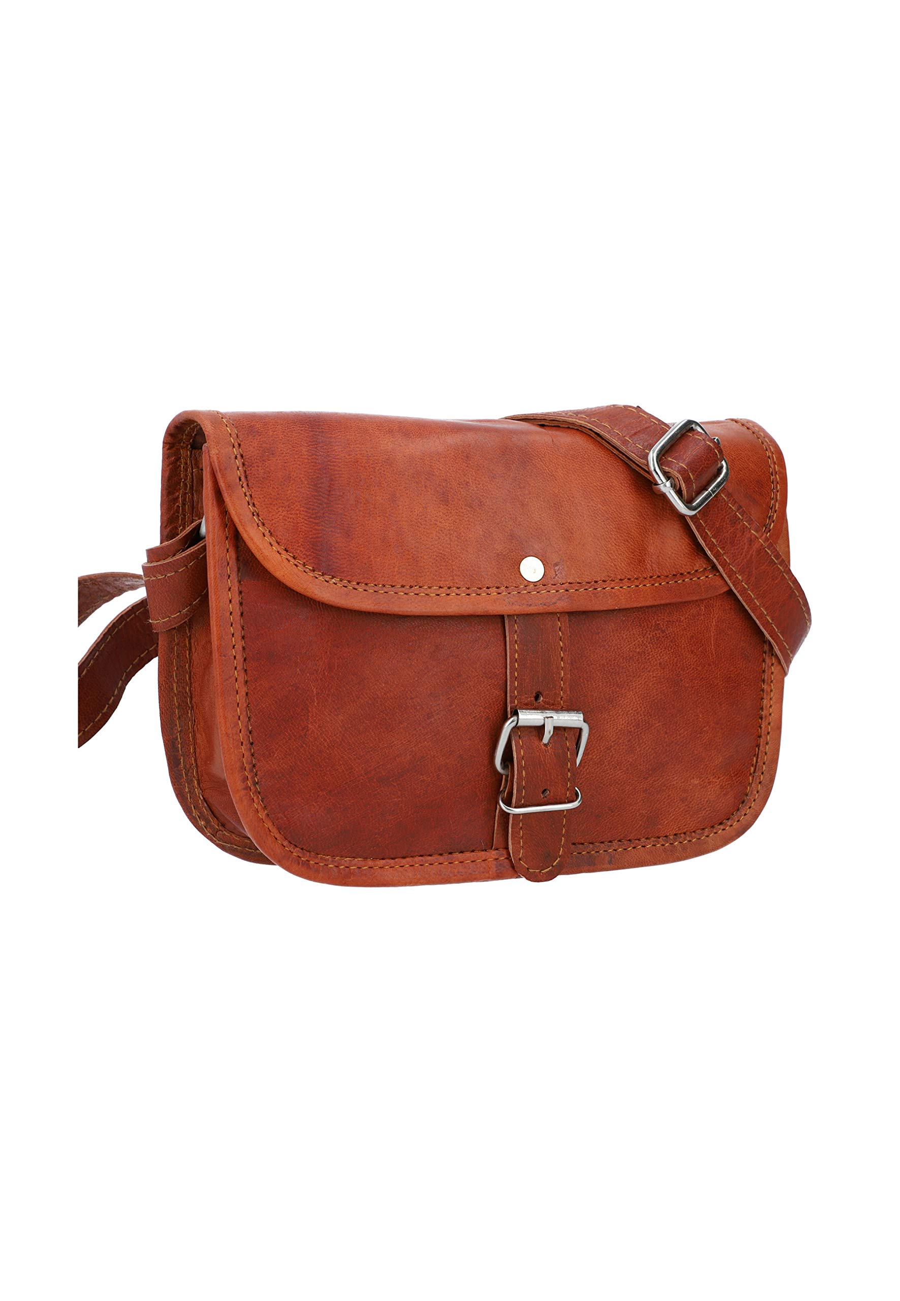 Gusti Leder Umhängetasche Mary I Handgefertigte Ledertasche Damen für Alltag & Freizeit I Elegante Leder Handtasche Damen aus Ziegenleder