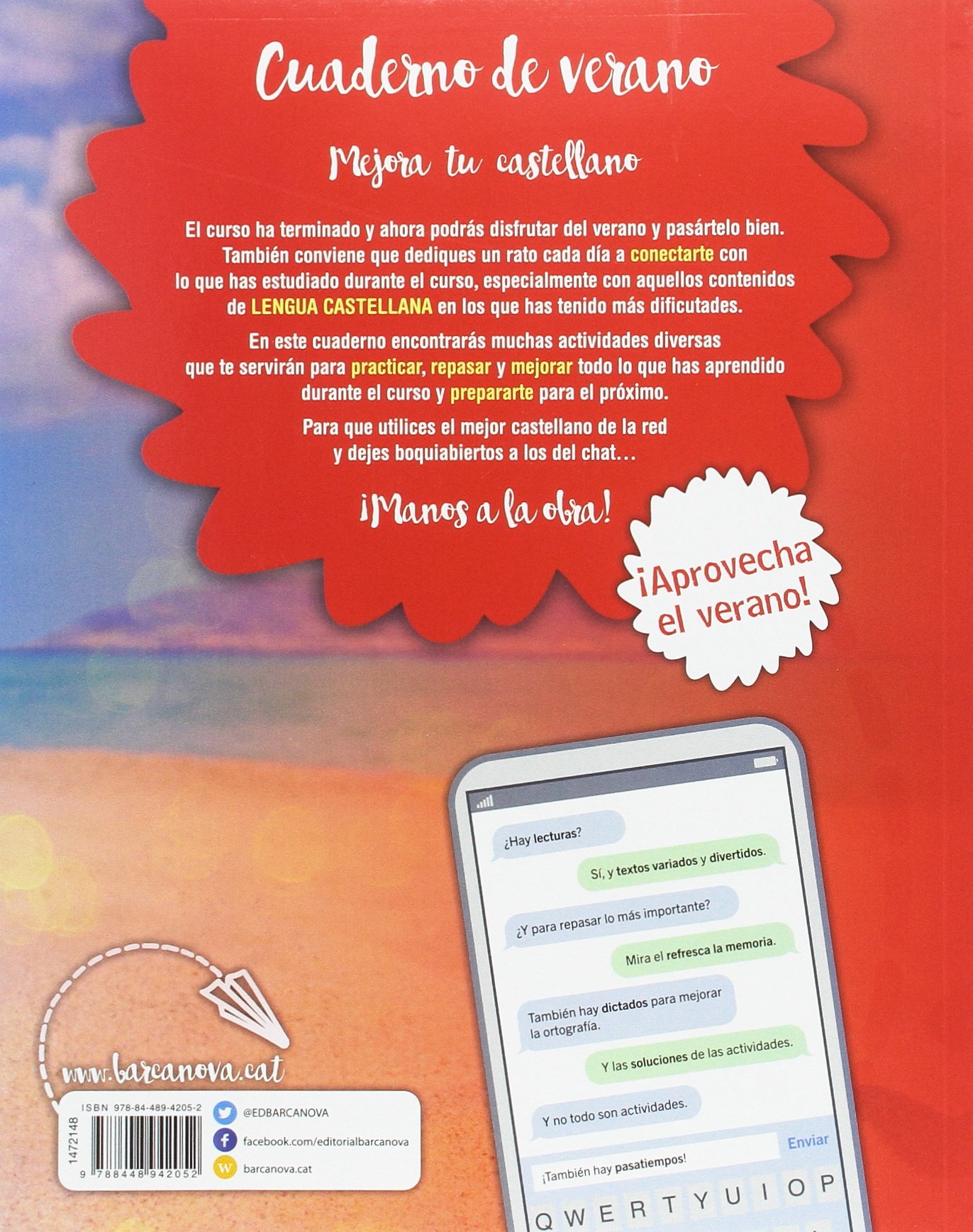 Cuaderno de verano Lengua castellana 1º ESO