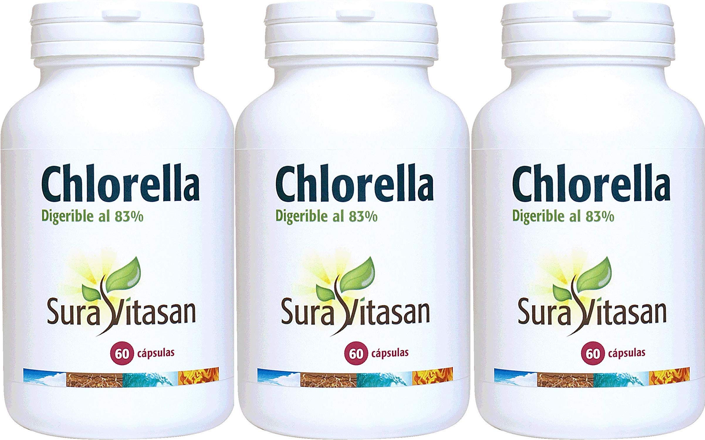 Chlorella 455 mg60 cápsulas (Pack 3 u.)
