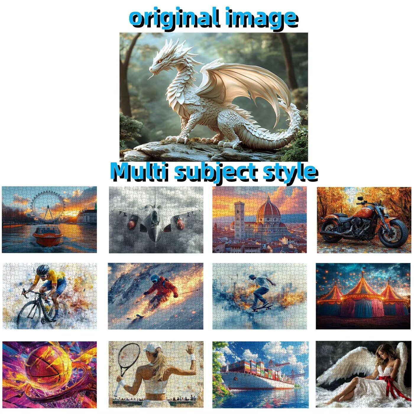 Puzzle 5000 sztuk Dragon, Puzzle 5000 sztuk dla dorosłych drzewo, drewniane puzzle dla dorosłych 160 x 105 cm, puzzle dla całej rodziny obrazy dekoracja salonu nowoczesny prezent dla kobiety mężczyzny