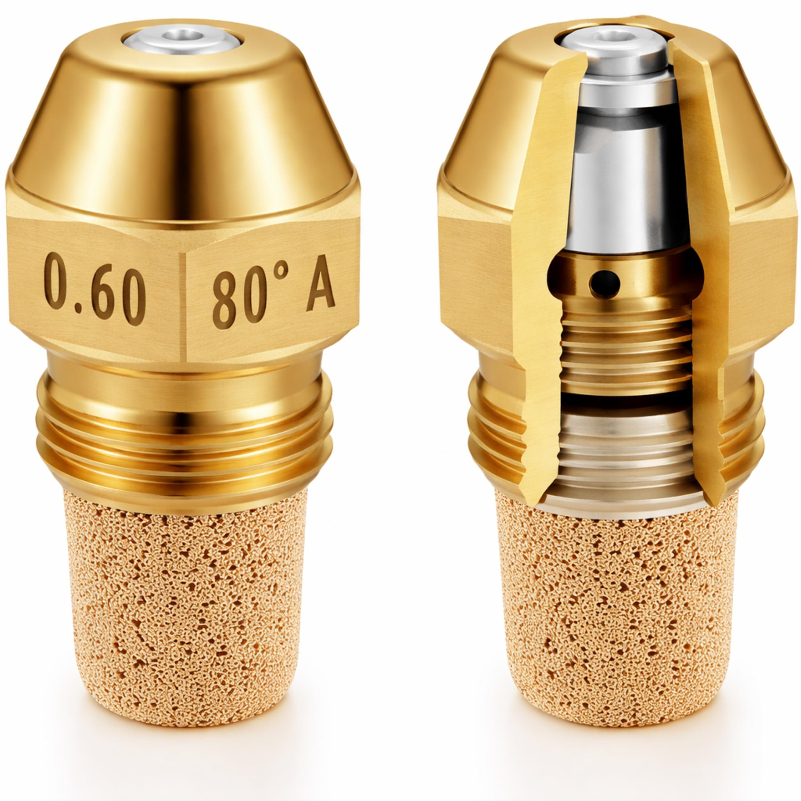のり burningso Amazon.com: MorningRo 2 Pcs Hollow Oil Burner Nozzle 0.6-80 A