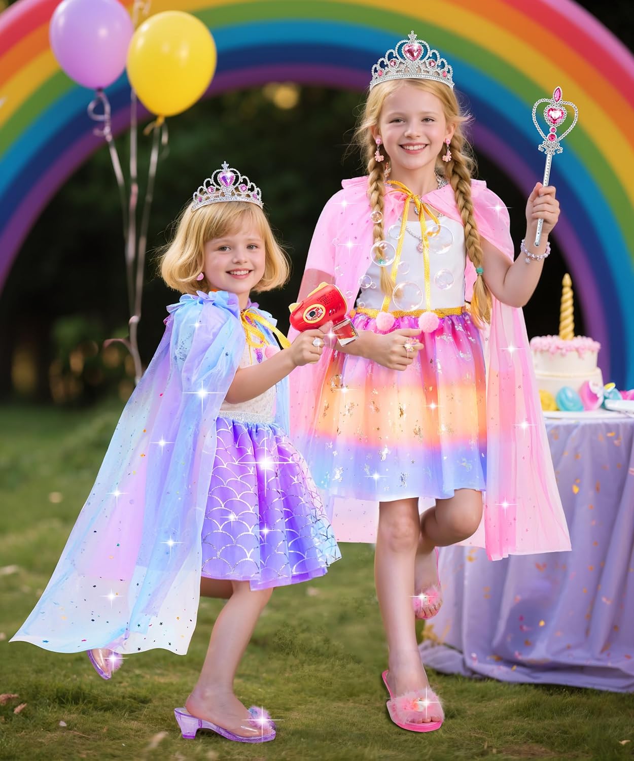 Princess Dress Up Toys Jewelry Boutique, Girls Dress Up Shoes Role Play Gifts, Pretend Play Clothes Accessories With Princess Mermaid Theme Costumes Birthday Party Favors For Little Girls Aged 3 4 5 6