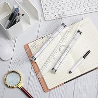 Vista 5 de Frienda Rolling Ruler Plastic Parallel Rolling Ruler, Multifunctional Drawing Design for Measuring Drafting Office, 12 Inch