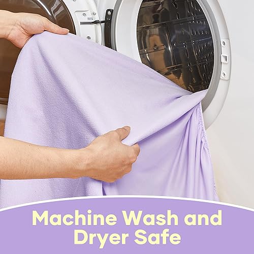 Miniatura 92 de OhGeni Protector de colchón 100% impermeable, sábana bajera con bolsillos profundos, material suave transpirable sin ruido de alta calidad, funda de