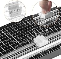 Vista 5 de Firbon 5 Piezas Cuchillas de Repuesto Blancas con Diseño de Protección de Seguridad Automática para Cortadoras Recortadoras de Papel