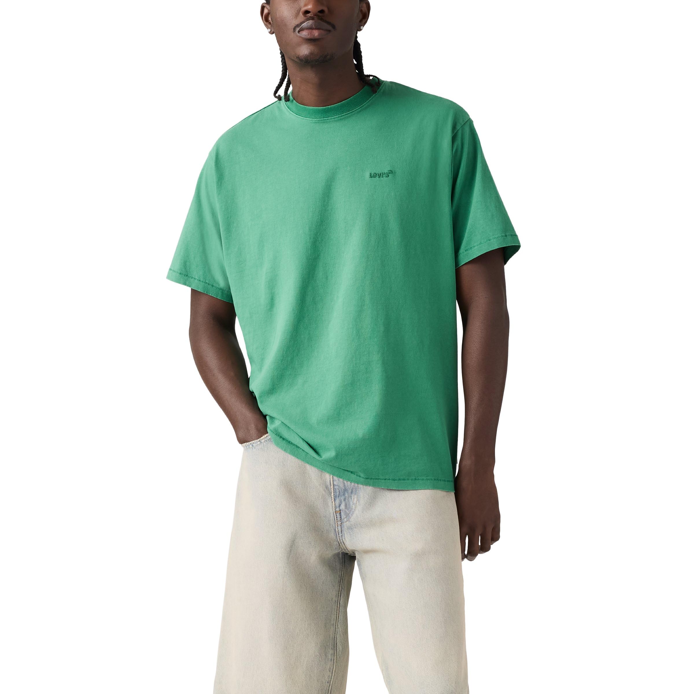Levi's Men's Gart Dye Pine Gre Red Tab Vintage Tee