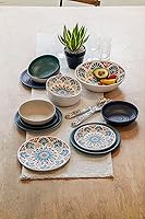 Vista 9 de Abode Homewares TarHong Planta Artisan Solid Salad Plate, 8.5", Planta (Majority Plant Based with Melamine Binder), Shatterproof, Indoor/Outdoor