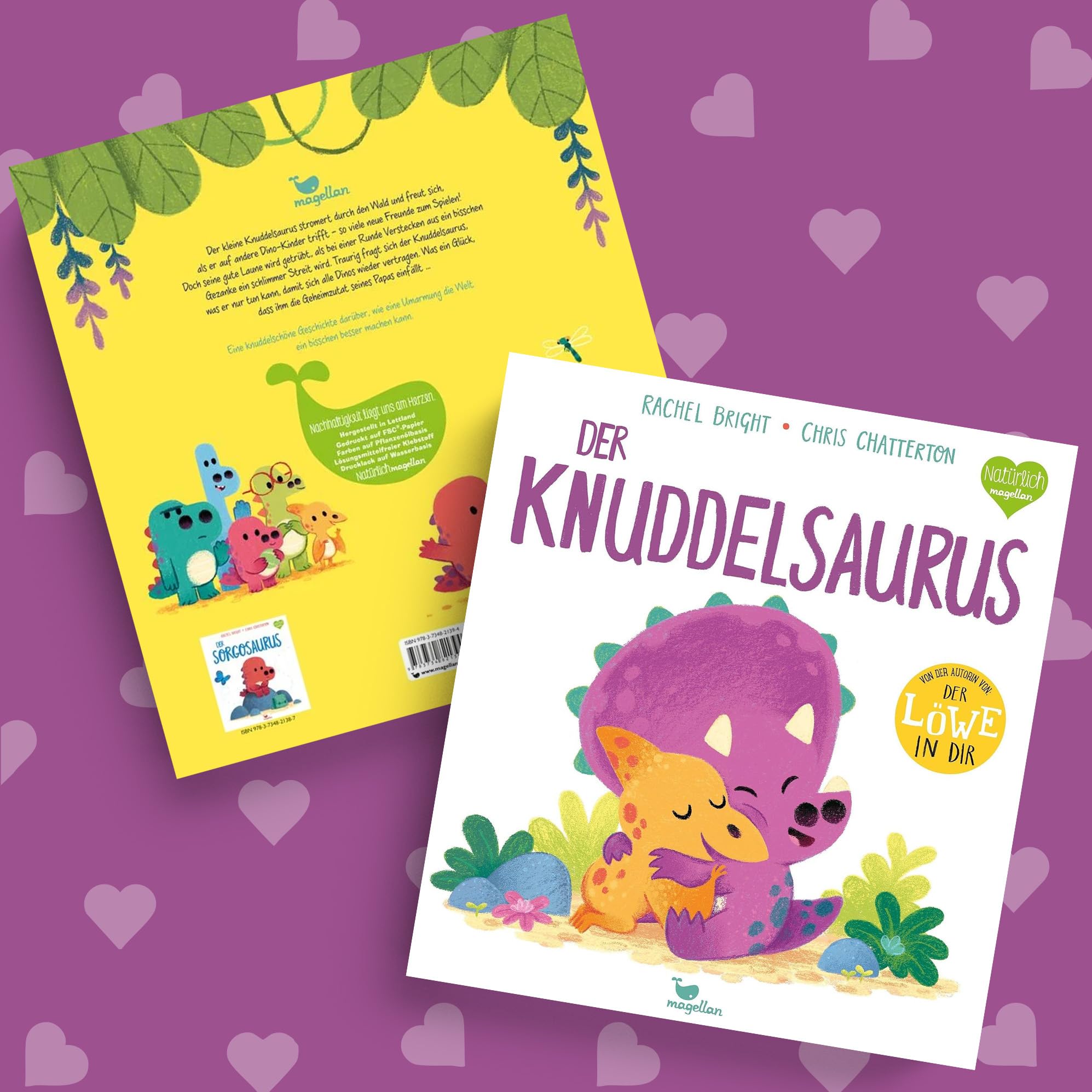 Der Knuddelsaurus, Der Stampfosaurus & Der Quasselsaurus von Rachel Bright – Bilderbuch Set für Kinder & Eltern ab 3 Jahren inkl. Stickerset – Dino-Geschichten über Streit Wut Zuhören & Rücksichtnahme