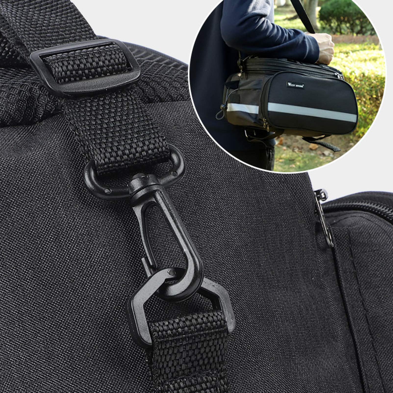 Amazon.co.jp: 自転車 サイドバッグ 20L 大容量 パニアバッグ シート