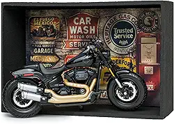 Miniatura Moto Harley Fat Bob Kit Expositor