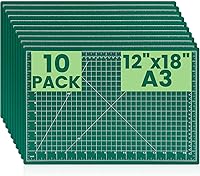 CLOYAN 12x18 Self-Healing Cutting Mats, 10-Pack Double-Sided 5-Ply PVC for Sewing, Quilting, Crafts & Scrapbooking