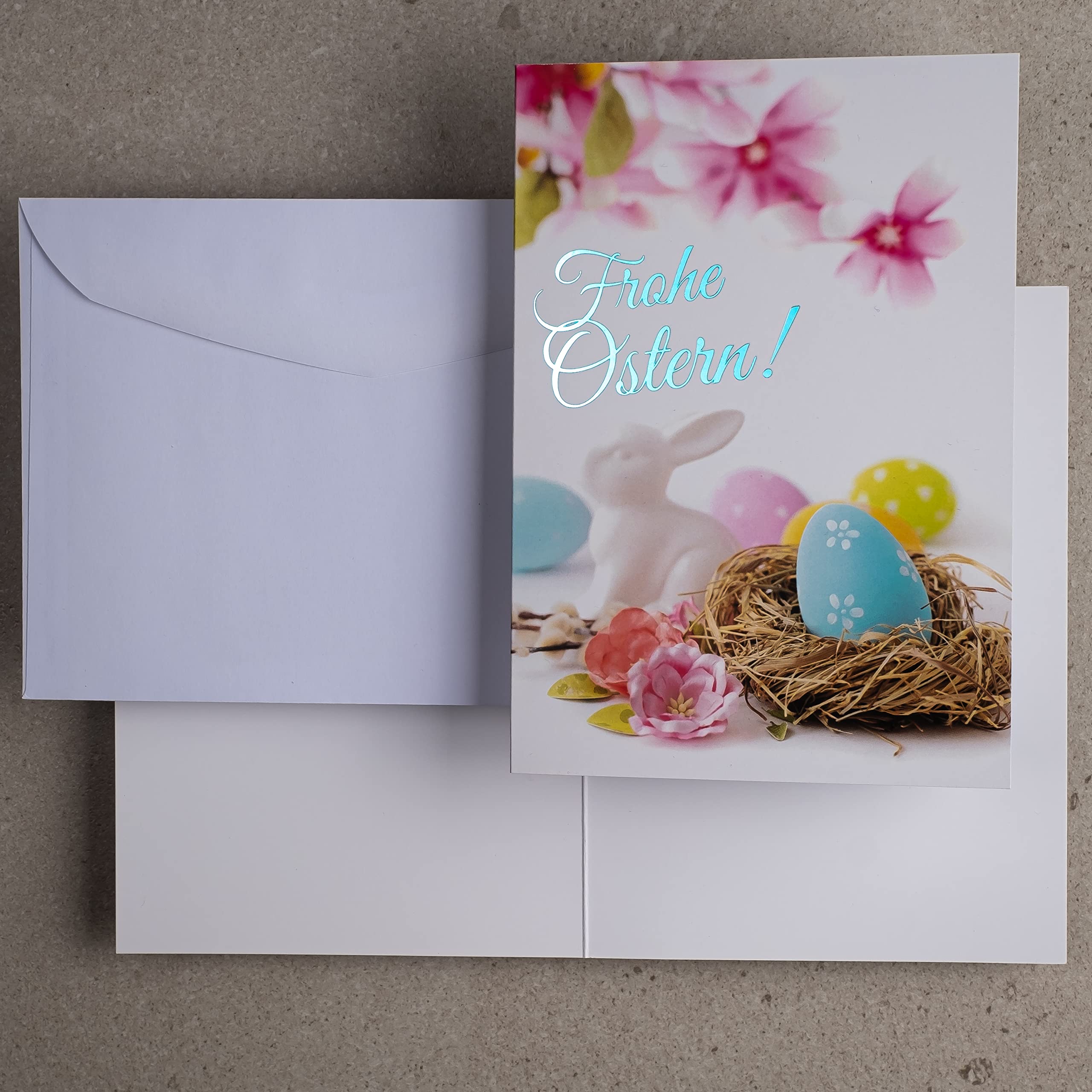 Art Nuvo - Exclusive Easter Cards No. 7 Set of 10 Cards 120 x 170 mm with Gold-Plated Writing and White Envelopes EE107 - Image 4