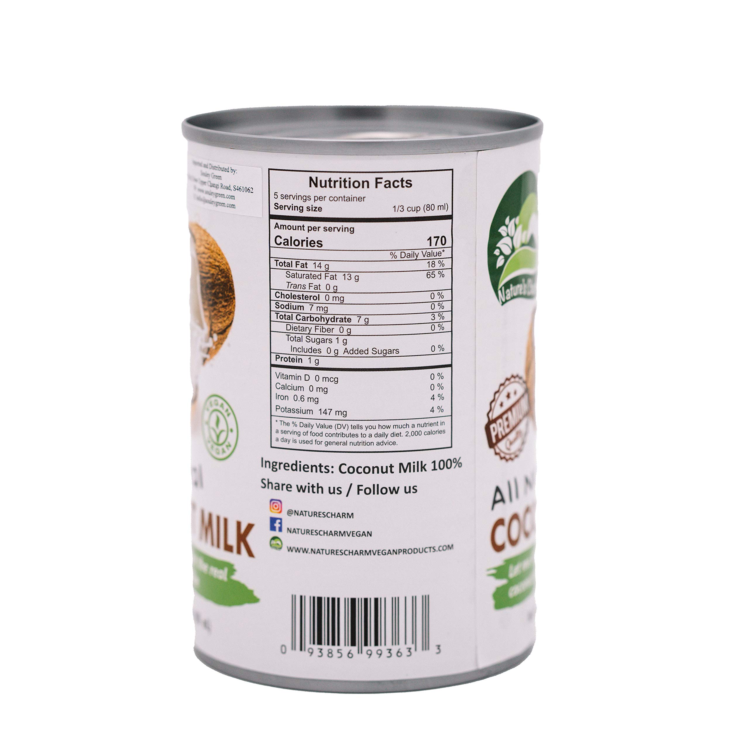 Natures Charm Natures Charm Leche de Coco Natural 400 ml