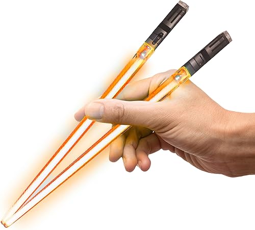 Vista 59 de Palillos de sable de luz LED (1 par, azul, puntas para agarrar alimentos)