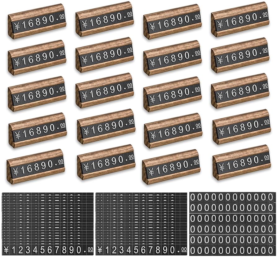 まとめ売り！England製　レトロLetrasetシート200枚 Amazon | ELECTRO-WEIDEWORLD プライスカード 木製 おしゃれ