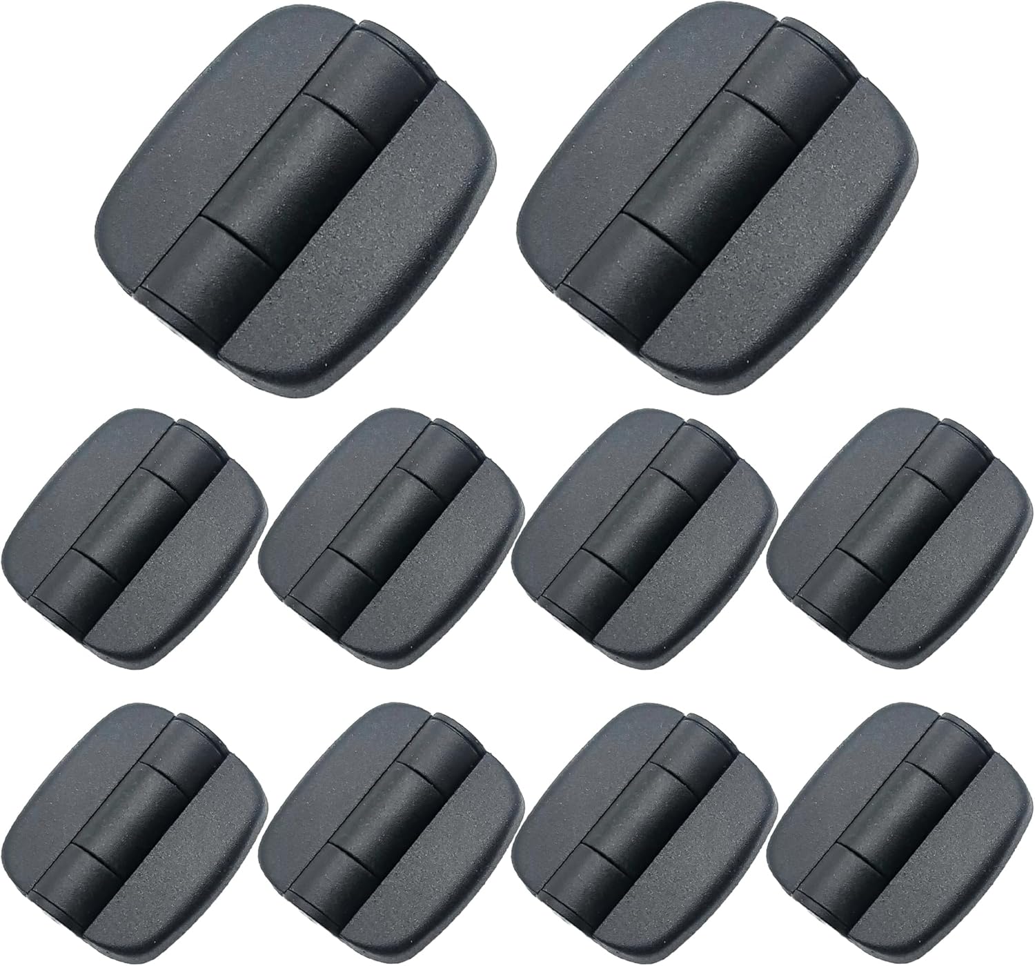 evan Nylon Butt Hinge Surface Mount Free Swinging Replace SOUTHCO G6-0-1, 10 Pack
