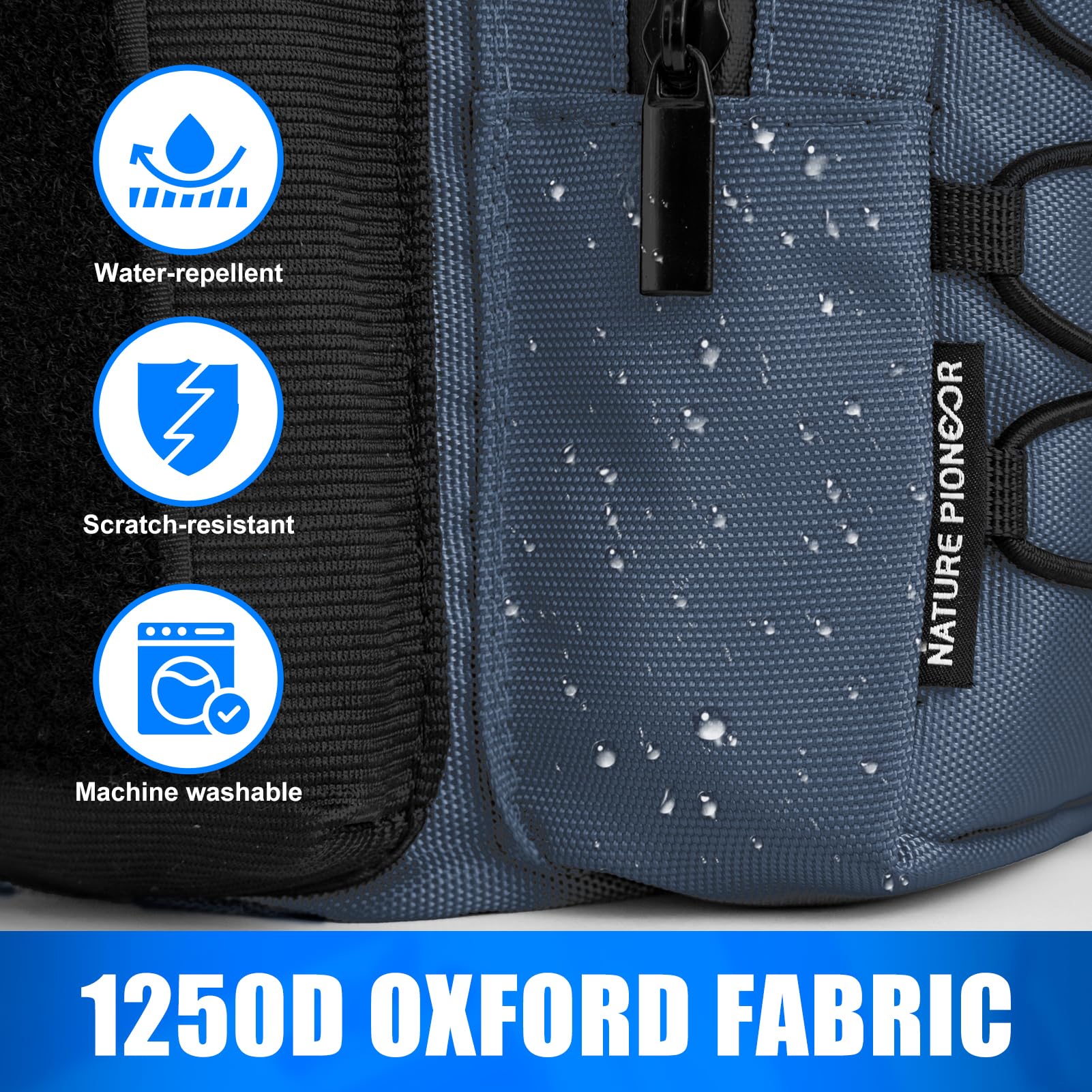 NATURE PIONEOR Magnetischer Turnbeutel für Damen und Herren – Magnet-Wasserflaschenhalter, Tragetasche, Schultertrage mit Schultergurt, Fitness-Zubehörtasche, Handytaschen für Sport, Wandern, Reisen