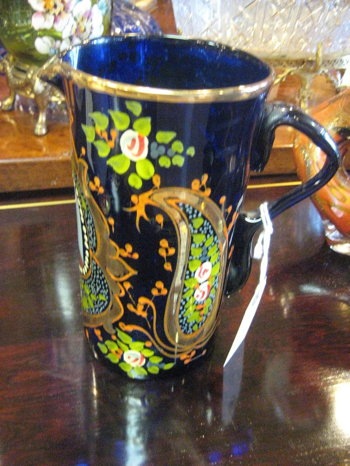 Iraninian Cobalt Porcelin Pitcher