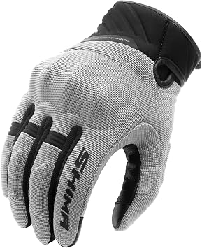 SHIMA Sonic Motorcycle Gloves Men Women Textile Leather Short Summer Biker Armoured Protectors Powersports Motorsport