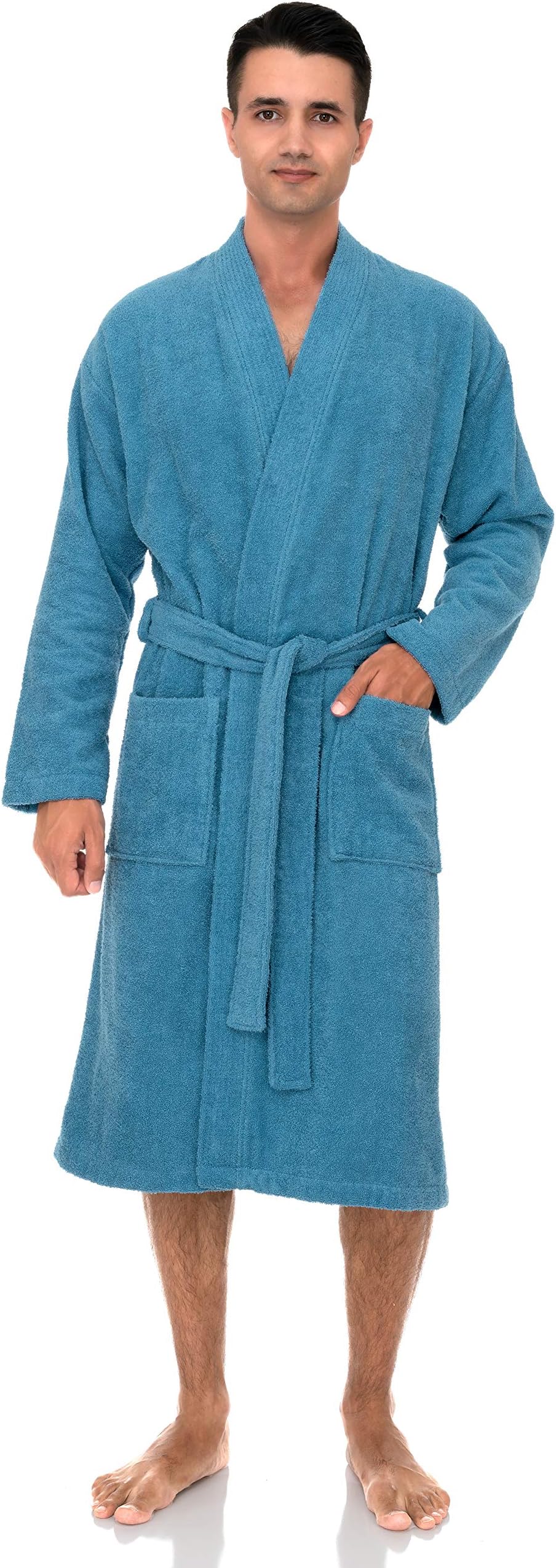 TowelSelections Mens Robe Cotton Terry Cloth Bathrobe Soft Towel Bath Robe for Men XS to 3X