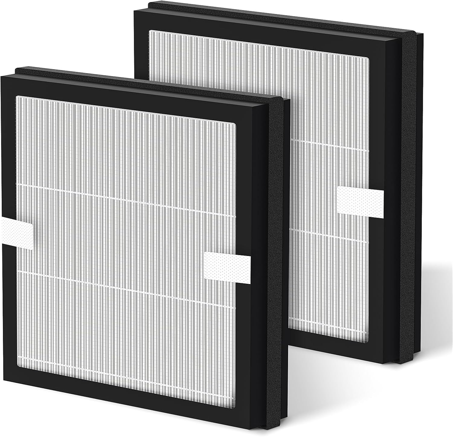 2 Pack DUO Replacement Filter Compatible with Pure Enrichment PureZone DUO Tabletop Air Purifier, 3-in-1 True HEPA High-Efficiency Activated Carbon Filter for Home Large Room, Part No. PEAIRPLG