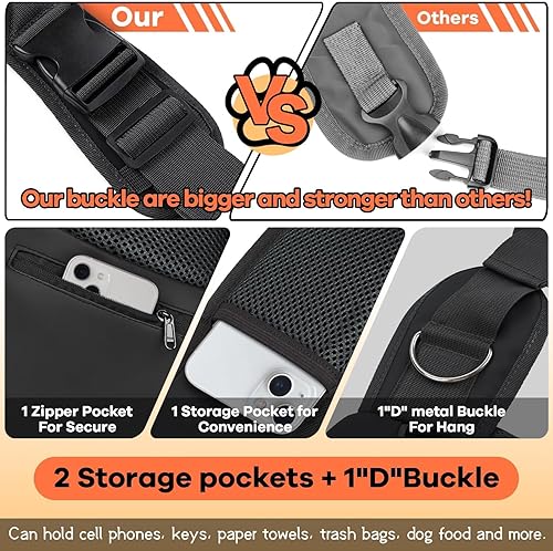 Miniatura 10 de YUDODO Transportadora de malla transpirable para mascotas,segura para viajar, con correa para perros, gatos