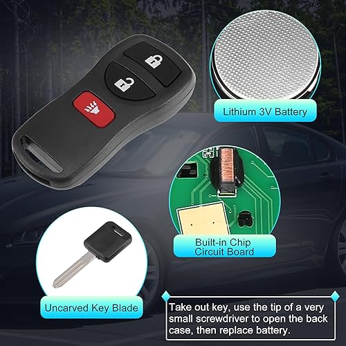 Miniatura 4 de X AUTOHAUX KBRASTU15 - Transpondedor de encendido remoto de entrada sin llave de 315 MHz para Nissan Pathfinder 2005-2012 para Nissan NV1500 NV2500