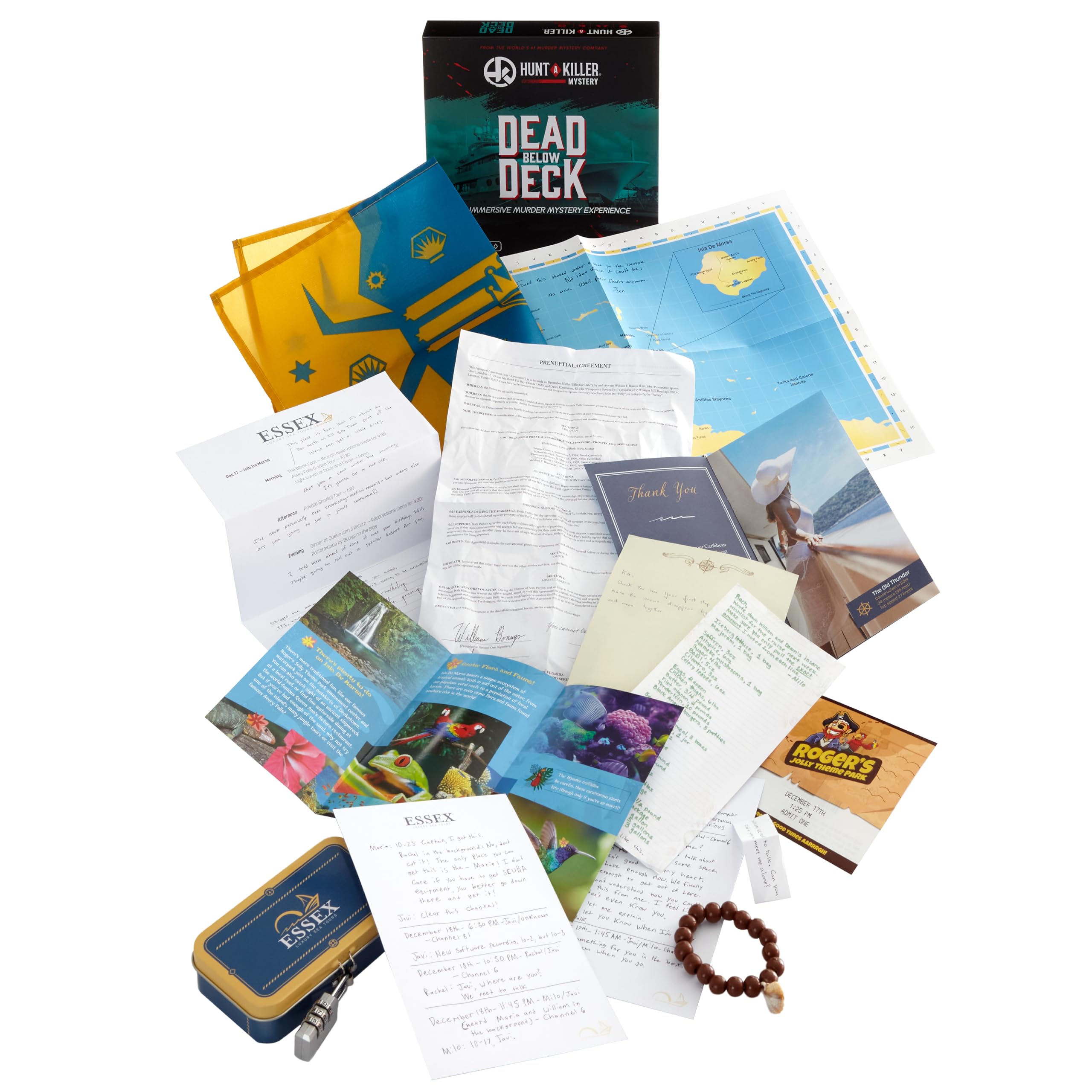 MOOSE GAMES Hunt A Killer Mystery DEAD BELOW DECK An Immersive Murder Mystery Game Use the realistic evidence and documents to catch the killer 1 to 5 players age 14+ - Image 3