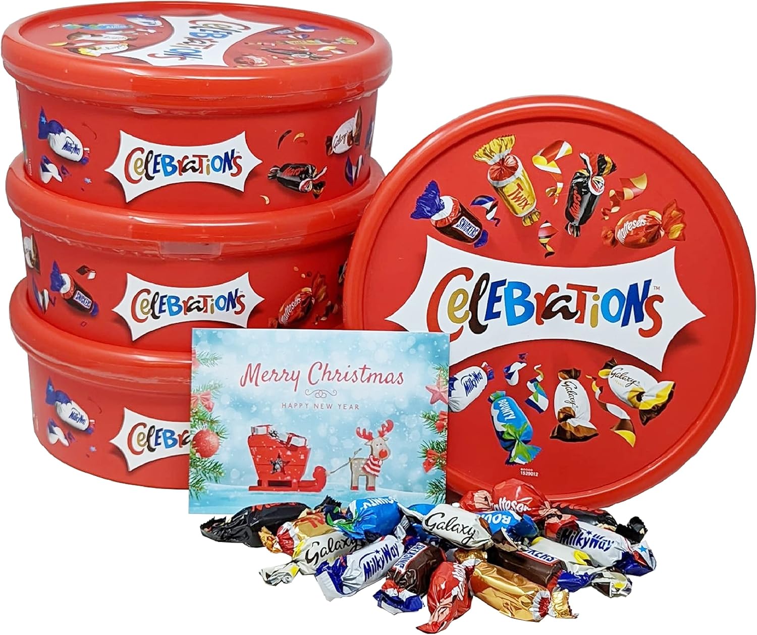 Celebration Chocolate Tubs in Bulk 4x650g Bulk Christmas Chocolate