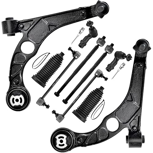 10pcs Suspension Kit for Dodge Dart 2013-2016, Front Lower Control Arms with Ball Joints Assembly Sway Bar Links Inner and Outer Tie Rod Ends and Boots