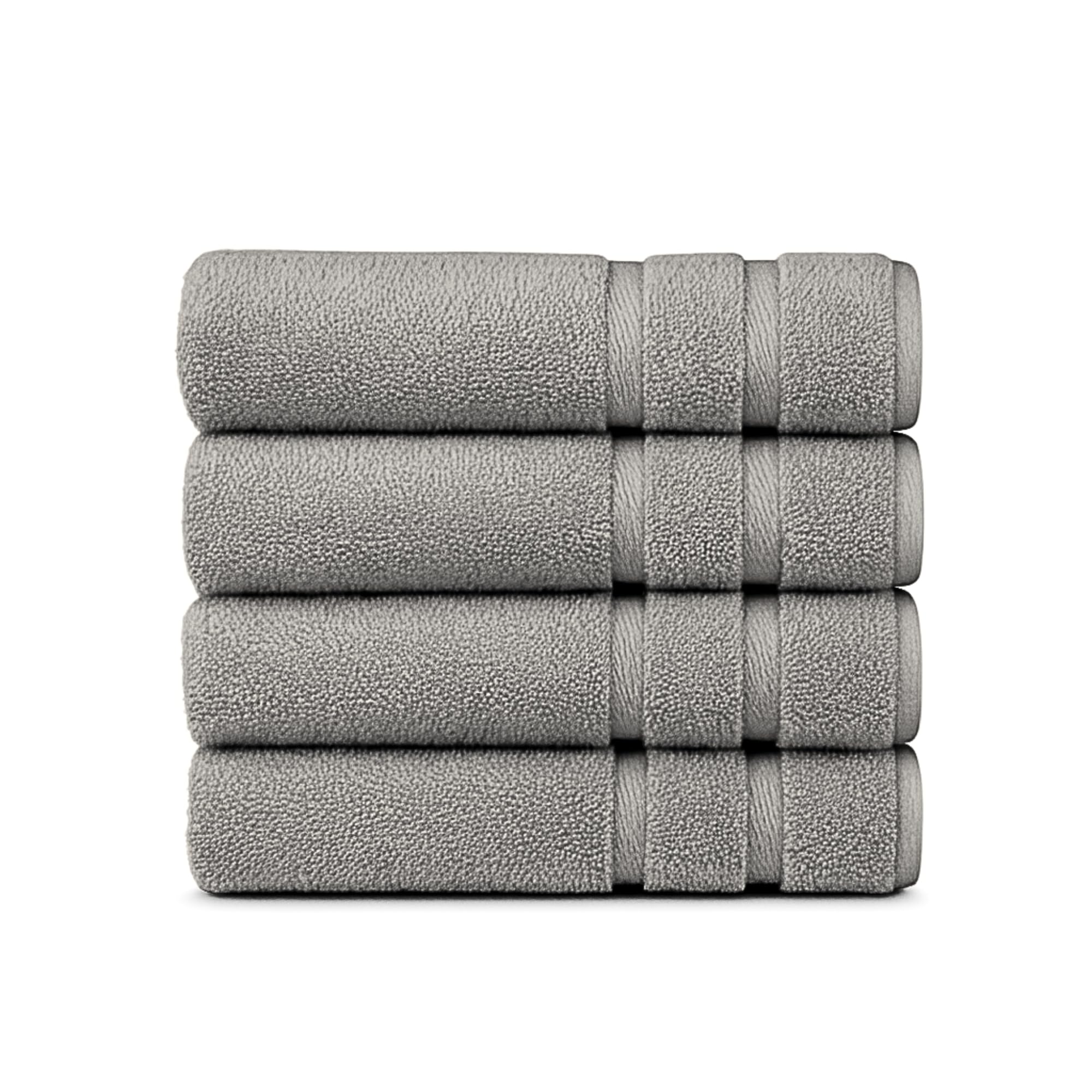 Egeria Prestige Handtücher, 50x100 cm, Weiches und saugfähiges Handtücher Set für Bad, Dusche und den täglichen Gebrauch, 4 Pack, Steel