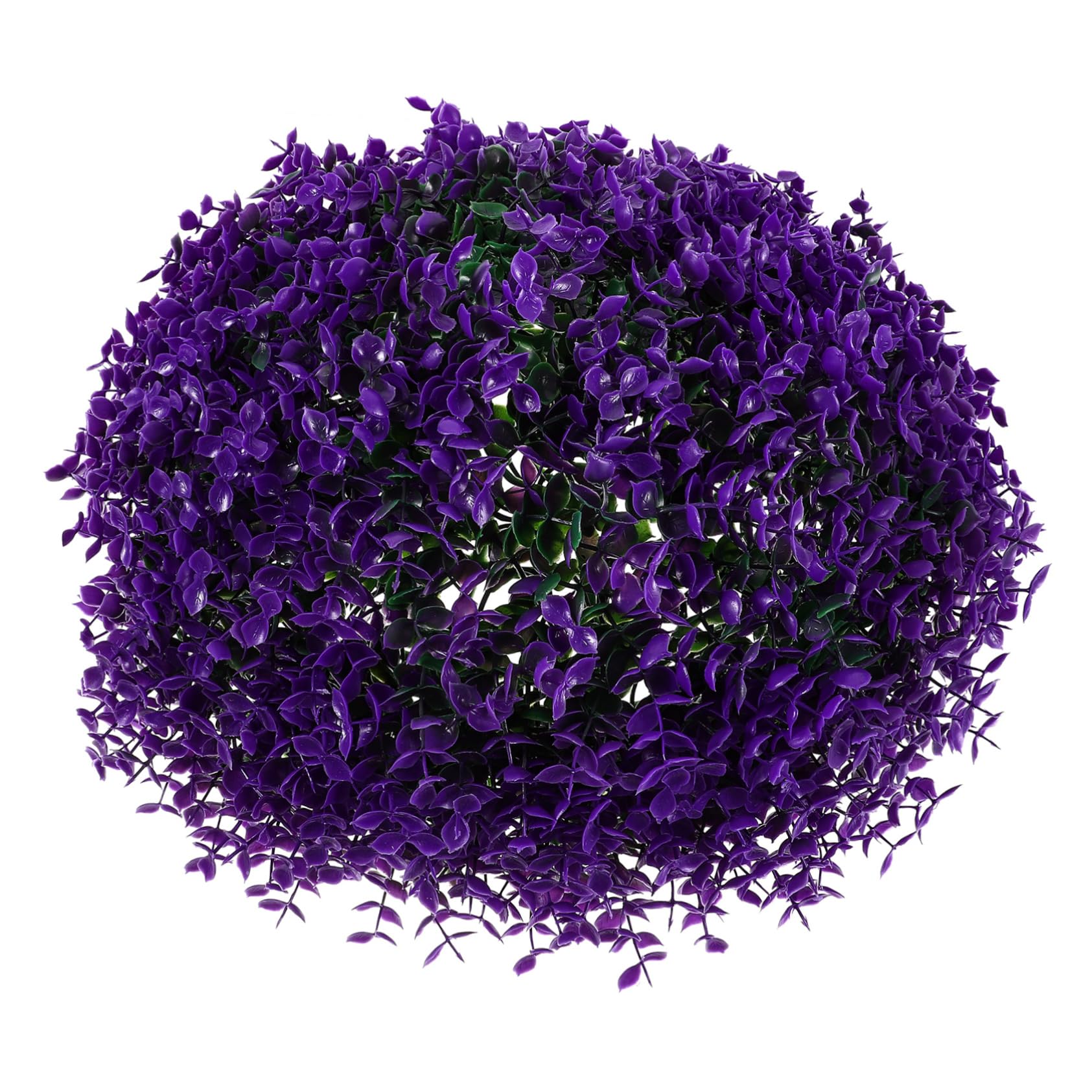 Boule Décorative Artificielle Pourpre en Plastique Légère sans Entretien, Forme Boule pour Décoration Intérieure et Banquet