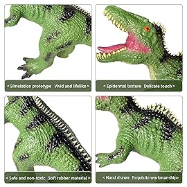 YONGJULE Toddler Big Dinosaur Toy - 29 inch Large Giganotosaurus Dinosaur Toys, Giant Inflatable Dinosaur Toys for Kids 3-5, Dinosaur Party Birthday Gifts for Boys Girls (Giganotosaurus)