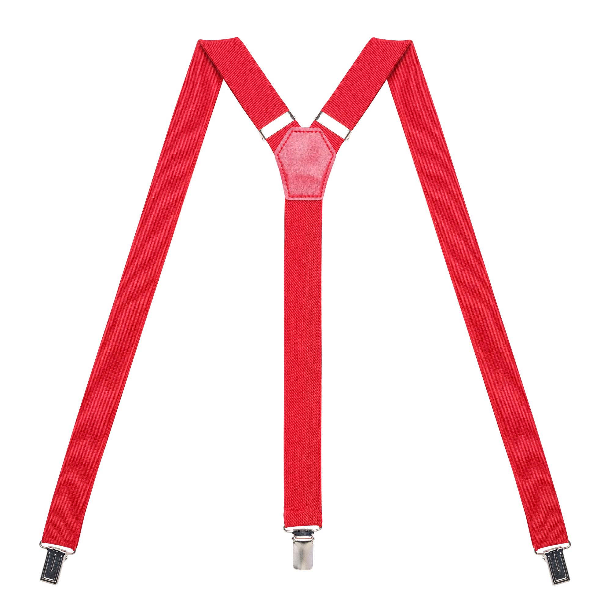 Womens Suspenders – Y Back Style – 1" Width - Comfortably Adjustable Elastic Straps and Metal Clips