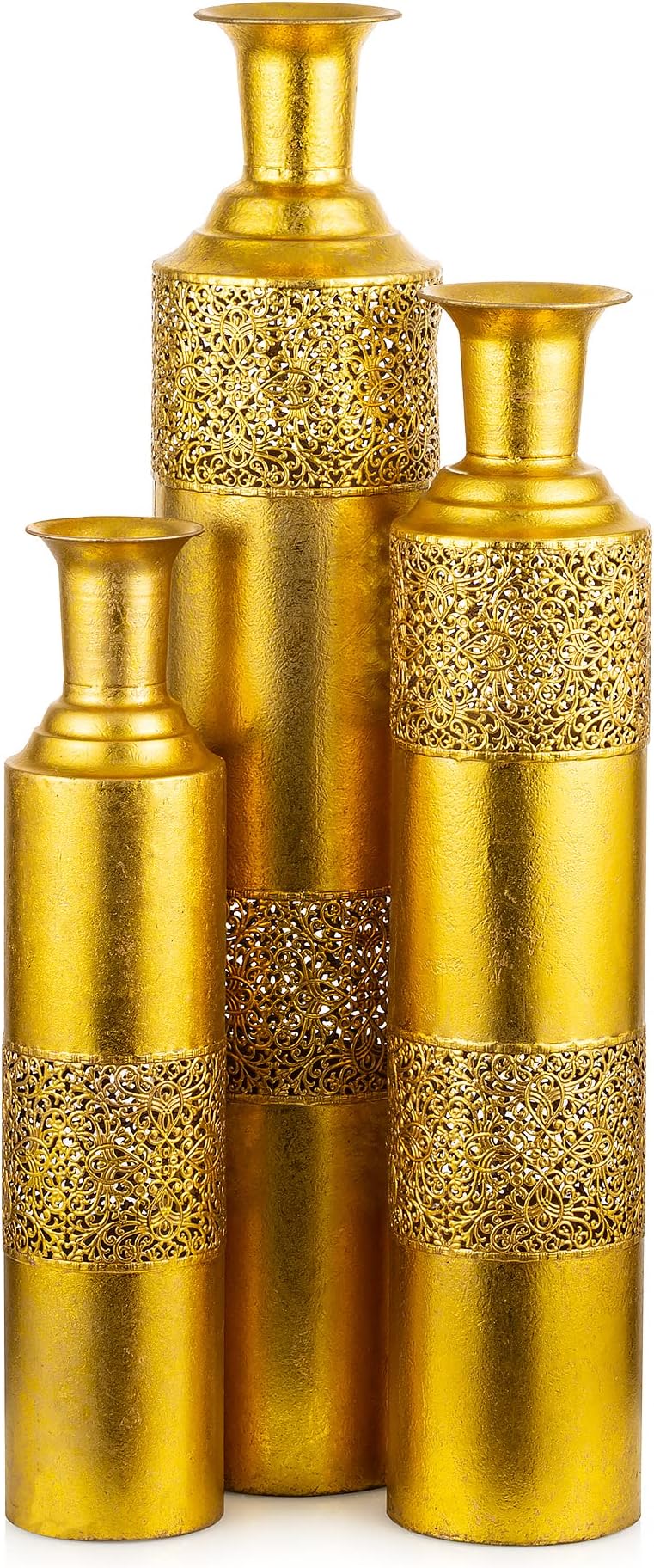 Jarron Metal 84 Cm Dorado 14 X 84 Cm