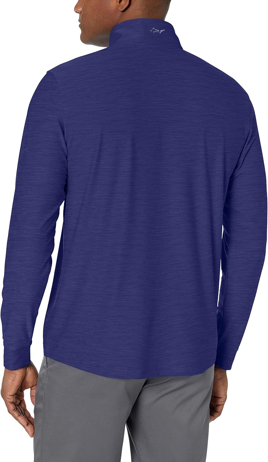 Greg Norman Men's L/S Heathered 1/4-zip Mock