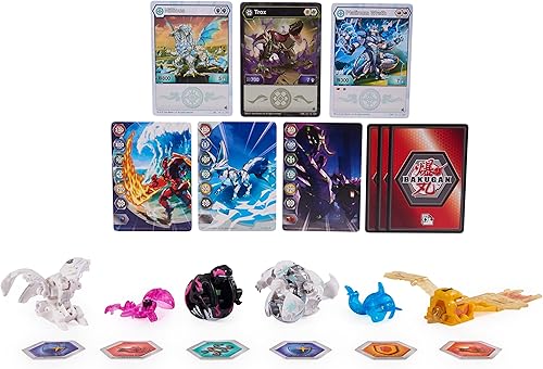 Miniatura 2 de Bakugan Evolutions Dragonoid and Sluggler Battle Strike paquete de 6 figuras de acción 9 cartas intercambiables 8 BakuCores juguetes para niños de 6