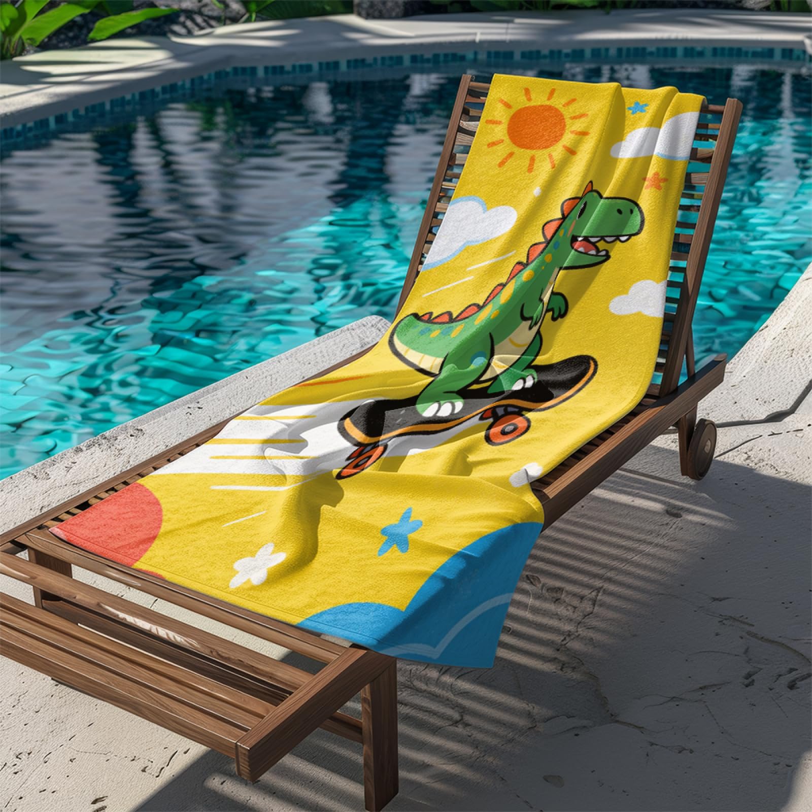 Fouta PlageÉtoile De Mer Jaune Coquille Rose Modèle Surdimensionné avec Diverses Tailles, Respirante et Portable, Parfaite pour Voyages Sorties Piscine et Usage Extérieur Quotidien 90x160 cm