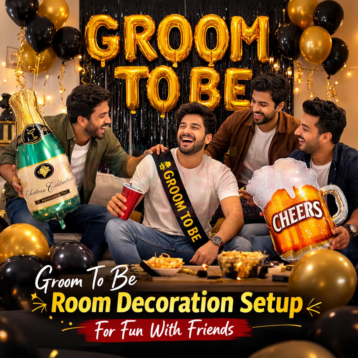 Groom to Be Party Decorations - Bachelor Party Set -3