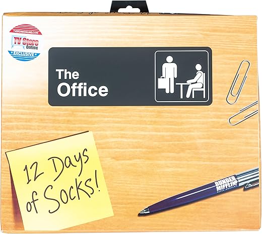 The Office 12 Days Of Socks Advent Calendar Gift Set (12 Socks...