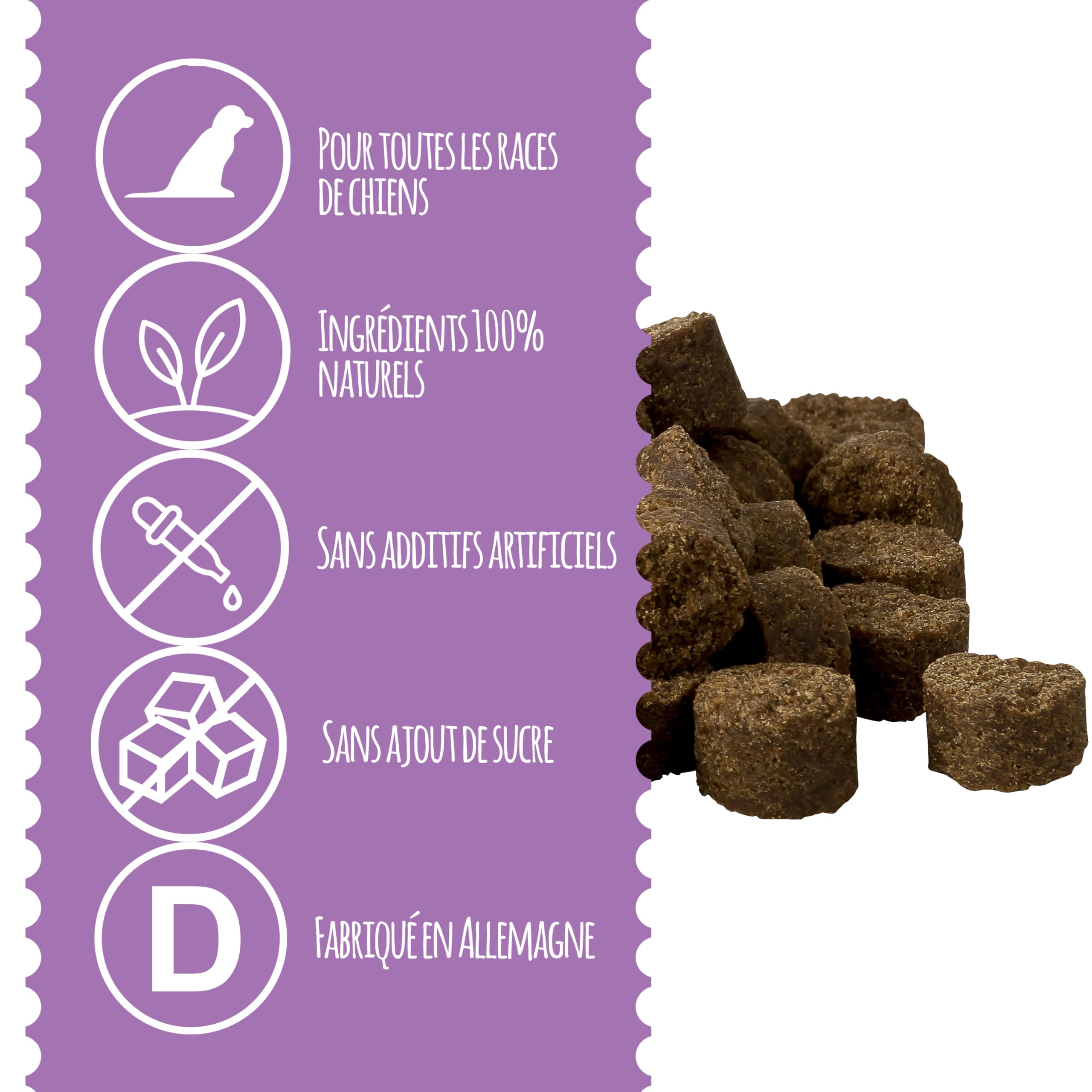 Zerotan Plus I Snack pour Chiens - avec Huile de Coco et Huile de Cumin Noir - Soutient Le Chien Pendant la Saison en Plein Air - Fabriqué en Allemagne (300g)