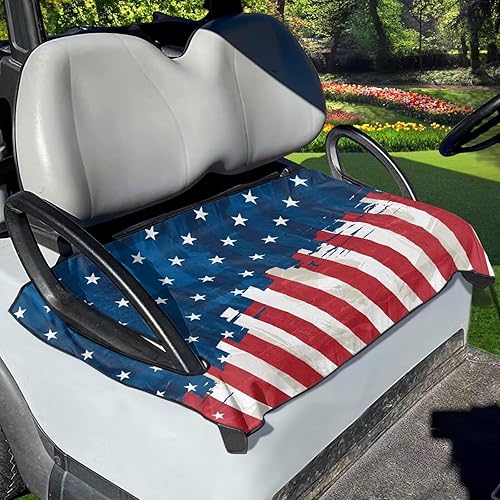 Miniatura 21 de Fundas de asiento de carrito de golf, lavables para carrito de golf, manta de toalla para carrito de golf, club, coche, fácil de instalar, funda