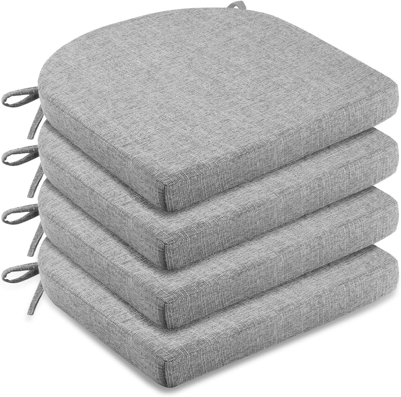 LOVTEX Chair Cushions for Dining Chairs 4 Pack Memory