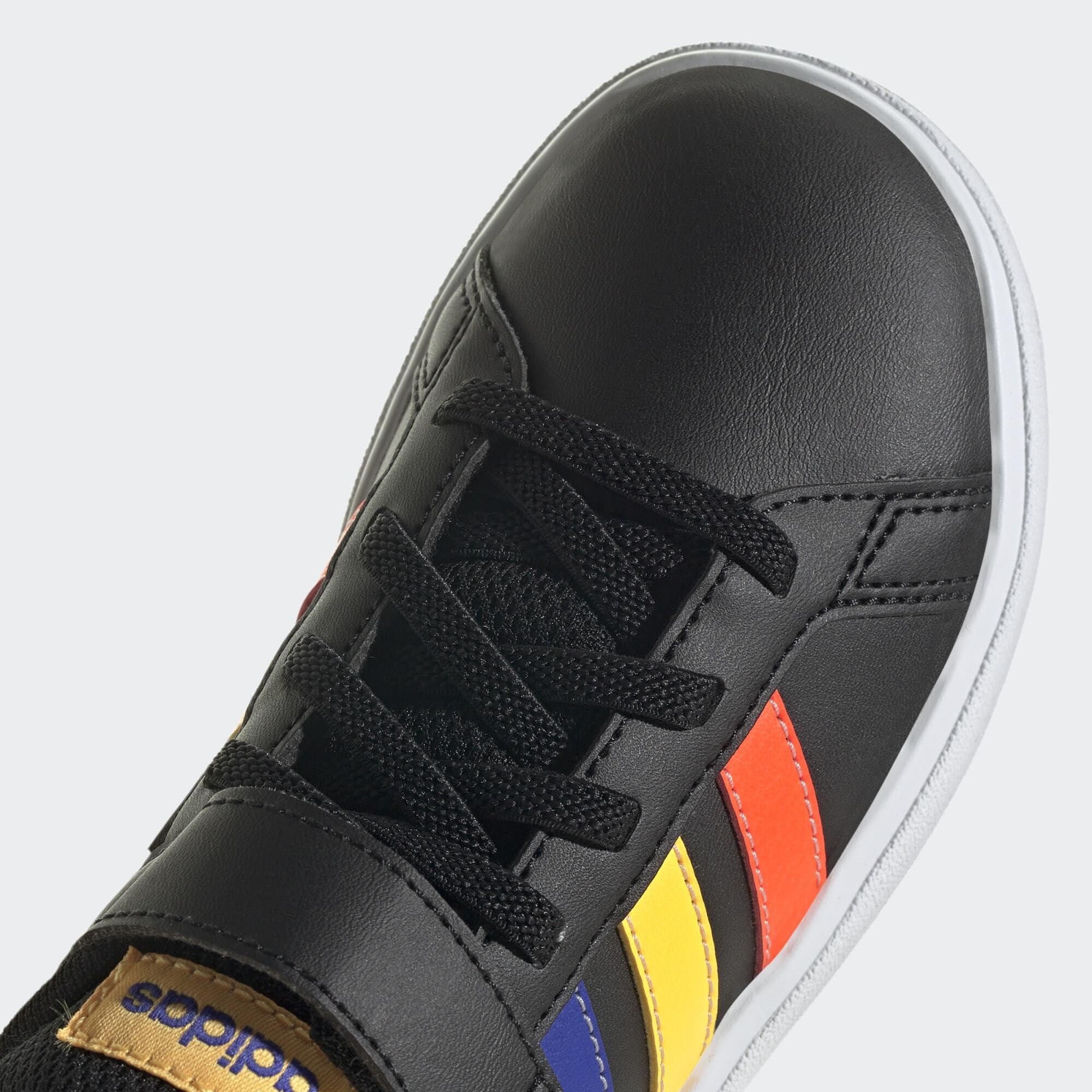 adidas Grand Court Elastic Lace and Top Strap Baskets Mixte Enfant